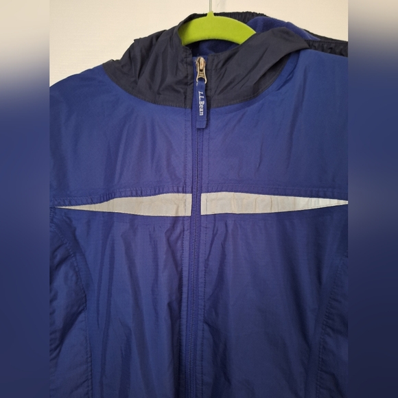 L.L. Bean Kids Navy and Blue Raincoat - Picture 3 of 11
